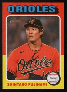 Shintaro Fujinami 2024 Topps Heritage #29 Flip Stock SSP Baltimore Orioles - Bild 1 von 2