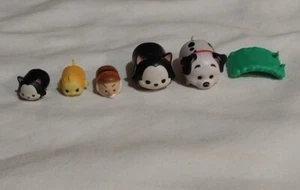 Disney Tsum Tsum Series 8 Mystery Pack 2 Cat Dalmations & 3 Mini Lot of 6 - Picture 1 of 6