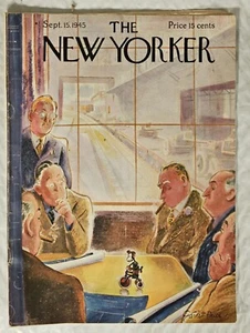 The New Yorker Magazine "A Captive Audience" Sept 15, 1945 Reminiscent Post WWII - Bild 1 von 5