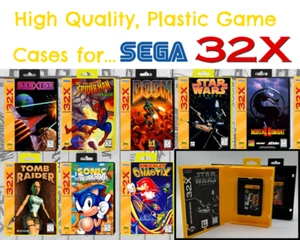 SEGA 32X Storage Game Cases w/ Complimentary Game Covers [Pick your Titles!] - Picture 1 of 113