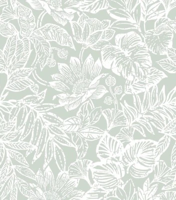 Papel pintado CiCiwind pelar y pegar 17,3&quot; x 78,7&quot;, verde blanco  Foto 1 de 4