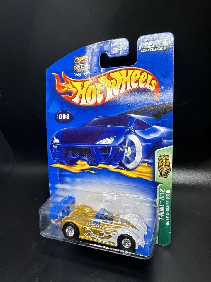 1/64 Hot Wheels 2003 Super Treasure Hunt Riley & Scott MK III Real Riders #8/12 Foto 1 de 2