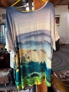 The Kit size 2X Maya dress Mountain Postcard dress with pockets - Picture 1 of 6