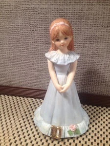 Enesco Growing Up Happy Birthday Girls 10 Ceramic Porcelain Figure Figurine Doll - Picture 1 of 1