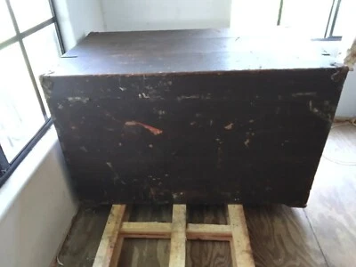 MUY PRINCIPIOS DE 1900 BAÚL USADO DE NÁPOLES, ITALIA (VER PEGATINAS) Foto 1 de 4