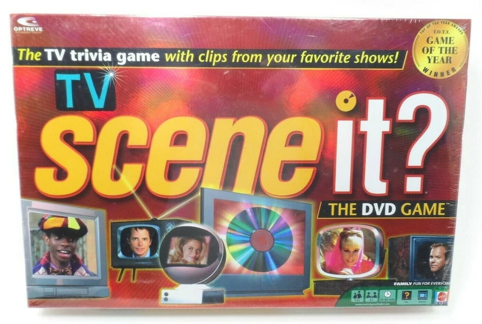 2005 Scene It? DVD Game TV Television Edition Trivia Game Factory Sealed NIB - Image 1 of 3