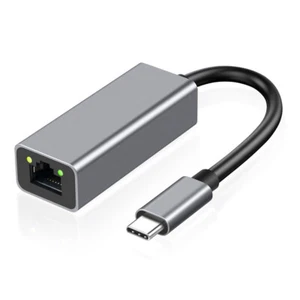 Typ-C Buchse USB-C auf RJ45 Port Gigabit Netzwerk Adapter Ethernet LAN Converter - Afbeelding 1 van 5