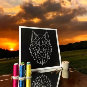 Dé rienda suelta a su creatividad con nuestro kit de arte de cuerdas Wolf Design. - Imagen 1 de 5