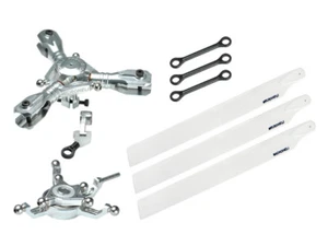 Microheli CNC Triple White Plastic Blades Conversion set - BLADE 230S/ V2/ Smart - Picture 1 of 1