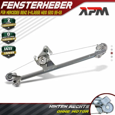 Fensterheber Elektrisch Hinten Rechts Für Mercedes-Benz W210 S210 Limousine - Bild 1 von 4