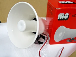 🔥NEW MG MODEL SS-66 ELECTRONIC SIREN 5" BELL WEATHERPROOF SWIVEL BRAKT 6-12VDC - Picture 1 of 11