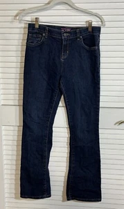 Childrens Place Girls 14 Boot Cut Denim Blue Jeans Stretch Dark Wash - Picture 1 of 12