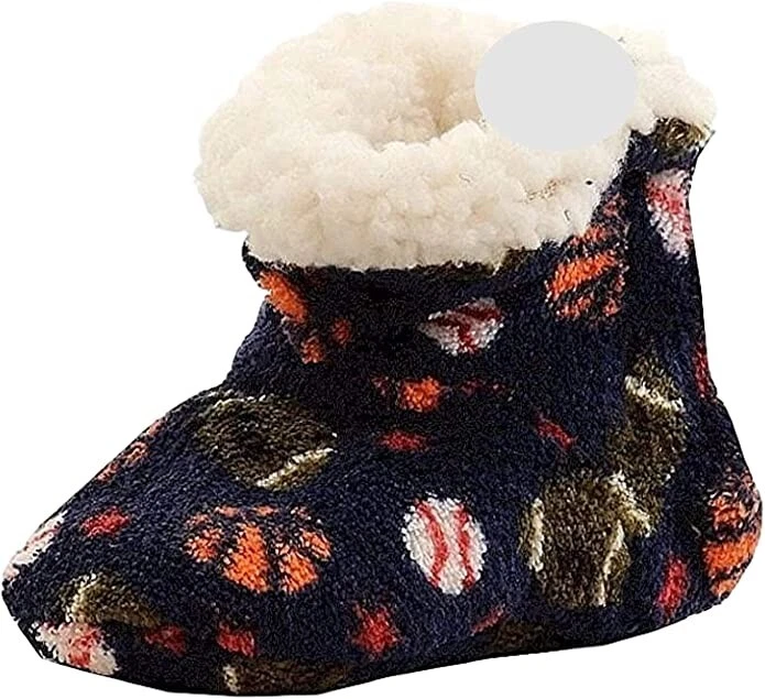 Botas Skidders de pelúcia esportivas (0-6mth, azul) - Imagem 1 de 1