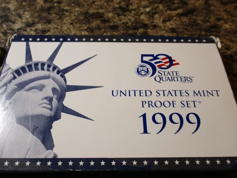 1999-S PROOF SET BOX AND COA Cover