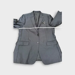 Calvin Klein Anzug Herren 44R 34W 2-teilig Grau Fischgrät Polyestermischung - Bild 1 von 11