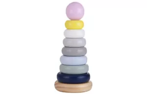 Stapelturm Holzspielzeug Baby Lernspielzeug ab 12 Monate Kindsgut B-WARE bunt - Bild 1 von 7