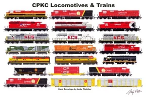 CPKC (Canadian Pacific KCS) 11"x17" Horizontal Poster by Andy Fletcher signed - Bild 1 von 1