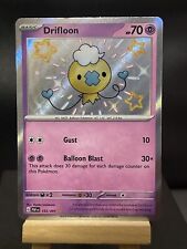 Pokemon Card Drifloon 155/091 Paldean Fates Rare Shiny Near Mint