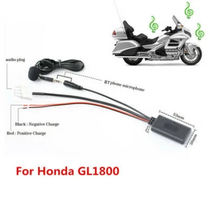 3 Pin AUX Cable Adaptor Microphone for Honda Goldwing GL1800 Audio Nav AS - Picture 1 of 5