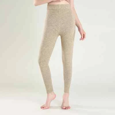 Herbst- und Winter-Damenleggings – Reine Wollhosen, Schlanker Schnitt, Warm - Bild 1 von 4
