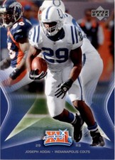 2007 Colts Upper Deck Super Bowl XLI Football Card Pick