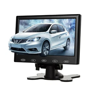 7'' inch LCD CCTV Monitor HD PC Display Screen HDMI/VGA/AV Input w/ Speaker - Picture 1 of 11