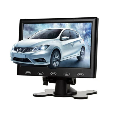 7'' inch LCD CCTV Monitor HD PC Display Screen HDMI/VGA/AV Input w/ Speaker - Image 1 of 4