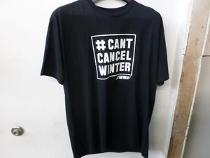 509 SNOWMOBILE BRAND CAN'T CANCEL WINTER BLACK T-SHIRT SIZE XL F09011100-150-001 - Picture 1 of 5