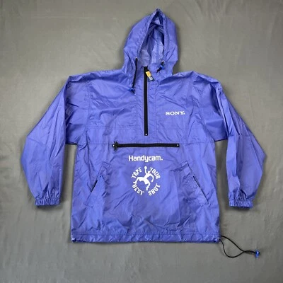 Винтажный 90-х Sony Handycam пуловер Anorak парка куртка ветровка мужской средний - Изображение 1 из 4