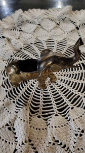 Maceta elefante vintage pequeña de latón de 4" - Imagen 1 de 8