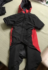 Casual Canine Snowsuit Nylon Winter Dog coat RED & BLACK, Large NEW- no tags - Picture 1 of 2