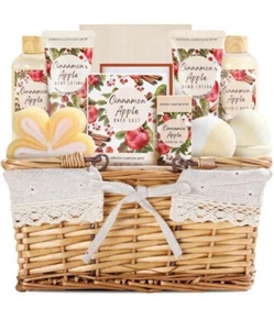 Pflegesets Bad Geschenkkorb für Frauen 11-teiliges Set von Apfel Zimt Spa Set. - Bild 1 von 7
