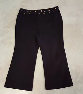 Girls Black Infant & Toddler Stretch Knit Leggings-12M-18M-2T - Picture 1 of 1