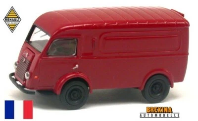 Renault Goélette fourgonnette rouge brun (1950) - brekina - Echelle 1/87 - Ho