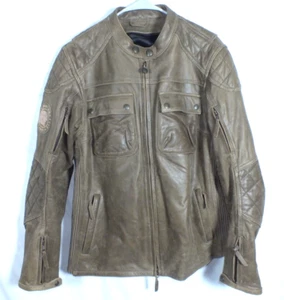 Indian Motorcycle Quality Clothing Leather Jacket Brown Women's Large - Picture 1 of 15