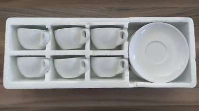 Set 6 Tazzine Da Caffè RGG in Porcellana Con Piattino RGG Coffee Line - Image 1 of 4