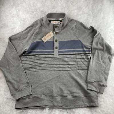 Hawke & Co Men’s Medium Cotton Polyester 1/4 Button Pullover - Image 1 of 3