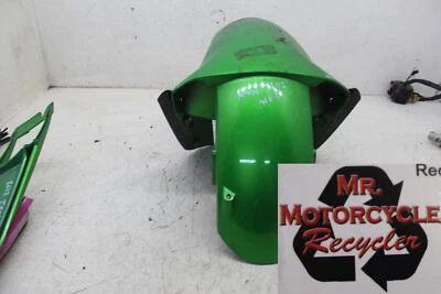 12 KAWASAKI NINJA ZX14R GREEN OEM PLASTIC FRONT WHEEL FENDER COWL FAIRING D27D - Image 1 of 4