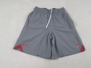 Texas Tech Shorts Mens Small Gray Red Raiders Loose Fit Athletic w/Pockets - Picture 1 of 9
