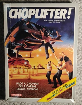 Choplifter! Colecovision & ADAM Complete In Box CIB, FULLY TESTED AND WORKING! - Image 1 of 4