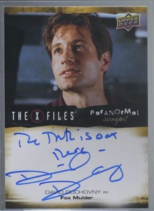Akte X Regierung Verschwörungen Inschrift Autogramm David Duchovny Die Wahrheit.. - Bild 1 von 2