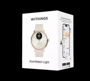 Montre connectée Withings 37 mm ScanWatch Light Sleep Monitor rose or beige SCELLÉE - Photo 1 sur 1