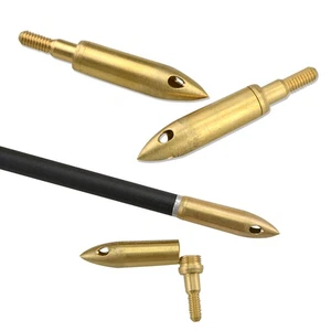 Archery Whistle Arrowheads 125 Grain Copper Screw In Arrow Points Bow Shooting - Picture 1 of 11