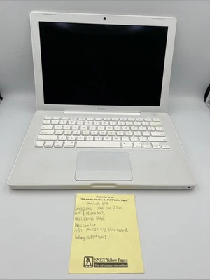 Apple MacBook A1181 Intel Core 2Duo 2,1 GHz 120 GB 1 GB RAM 13,3" 10,6 leopardo delle nevi - Immagine 1 di 4