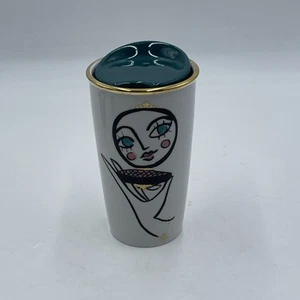 Starbucks Abstract Modern Diva Ceramic Coffee Tumbler Travel Mug - Picture 1 of 11