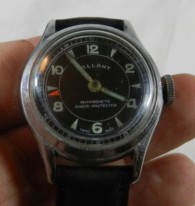 Montre Homme Vintage Gallant avec Bracelet Cuir - Fonctionne - Photo 1/5