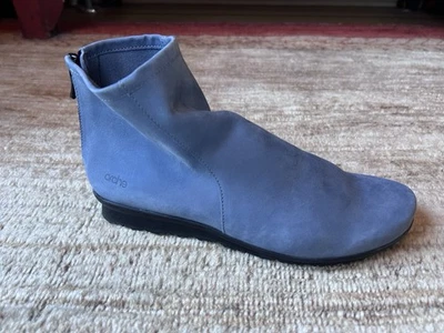 Новый без коробки Arche Baryky назад молнии ботинок, нубук кожи, светло-синий, размер 38, 7US - Изображение 1 из 4