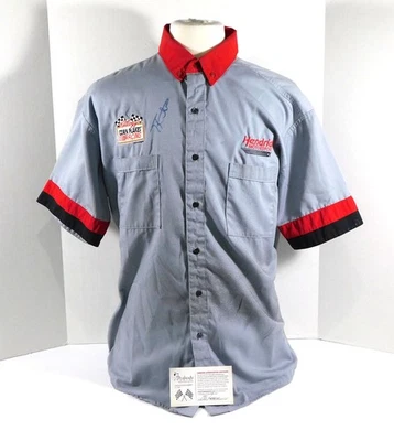 Terry Labonte Signed NASCAR Race-Used Crew Shirt Peabody Auto - Image 1 of 4