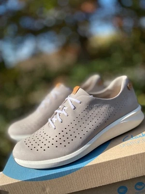 Clarks Women Sneakers Unstructured Comfort Perforated Un Rio Tie, 10.5 M, 11M - Image 1 of 4