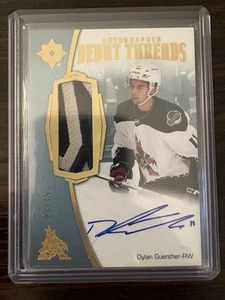 2022 UD Ultimate Collection Dylan Guenther Rookie Auto Debut Threads 28/49 - Picture 1 of 2